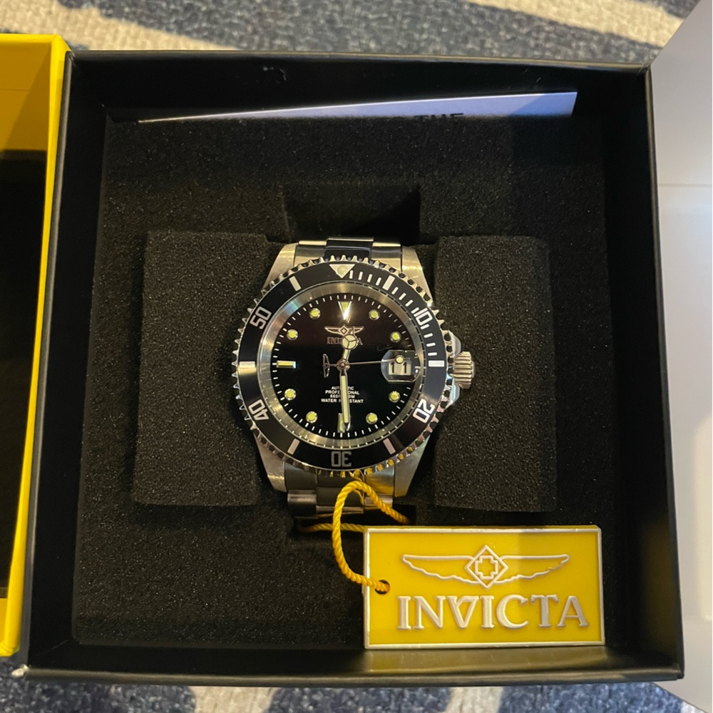 Invicta Pro Diver Automatic Watch - Black Dial